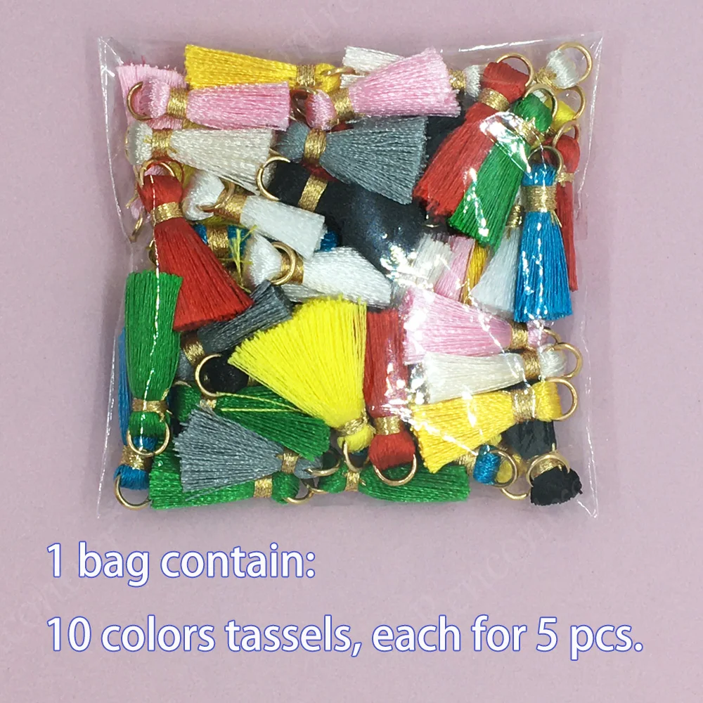 10pcs/50pcs 20mm Mini Metal Tassel Pendant Ring DIY Craft Jewelry Earrings Decor Materials Fringe tassel fringe,metal pendant,mini metal pendant,mini tassels,tassel accessories,metal jewelry pendant,tassel decoration