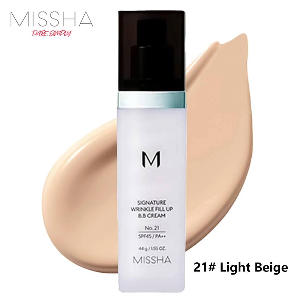 MISSHA Signature Wrinkle Fill Up BB Cream 44g SPF45 PA++ Foundation Moisturizing Easy to Wear Soft Face Make Korea Cosmetics
