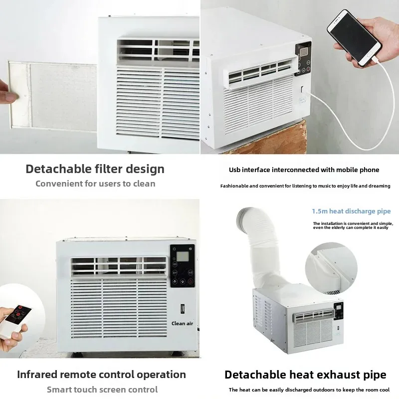 Portable Mini Pet Air Conditioner Mosquito Net Air Conditioning Accessories Cabinet No Installation Required Mobile Home Applian