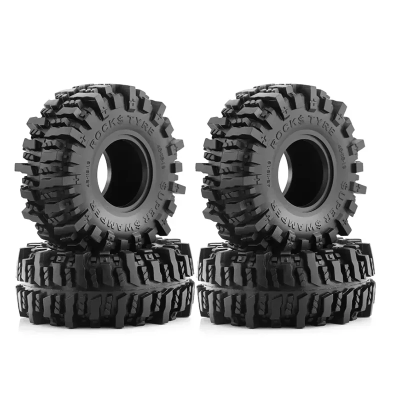 1/10 Rc Car Tire 4Pcs 1.9 Gomma Pneumatico Ruota Pneumatico Per 1/10 Rc Crawler Car Axial Scx10 Pro Capra Trx4 Rc4Wd D90 Redcat
