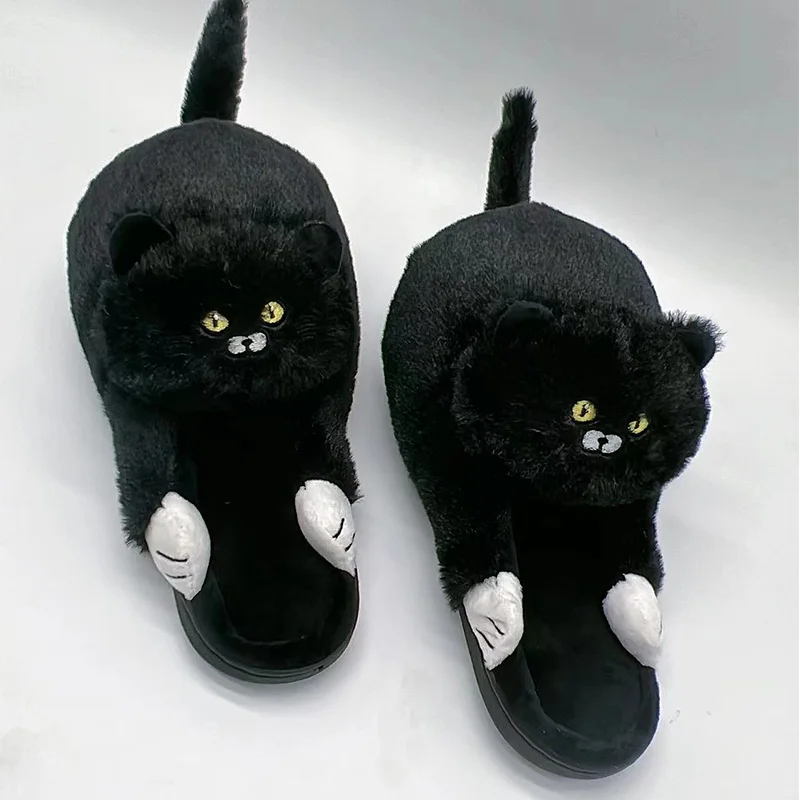 Brand Floppy cat slippers with Cuddly Hug ladies winter indoor