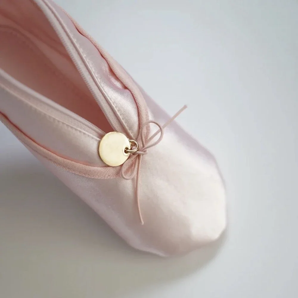 

Pink Ballet Shoes Creative Makeup Bag Lipstick Eyebrow Pencil Eyeliner Cosmetic Storage Bag Student Pencil Bag