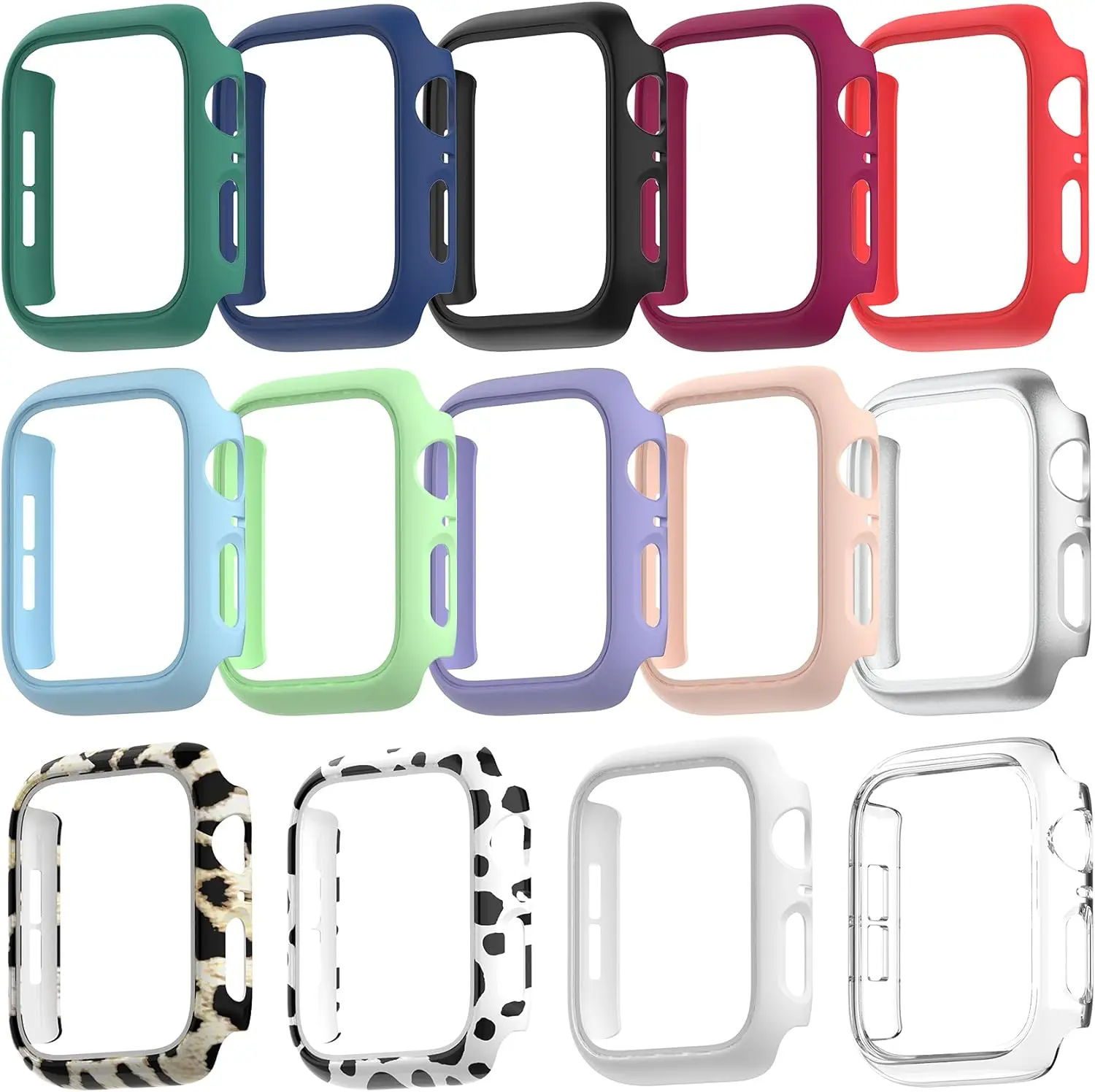 Sleek PC Protector Bumper Cover for Apple Watch - All Sizes