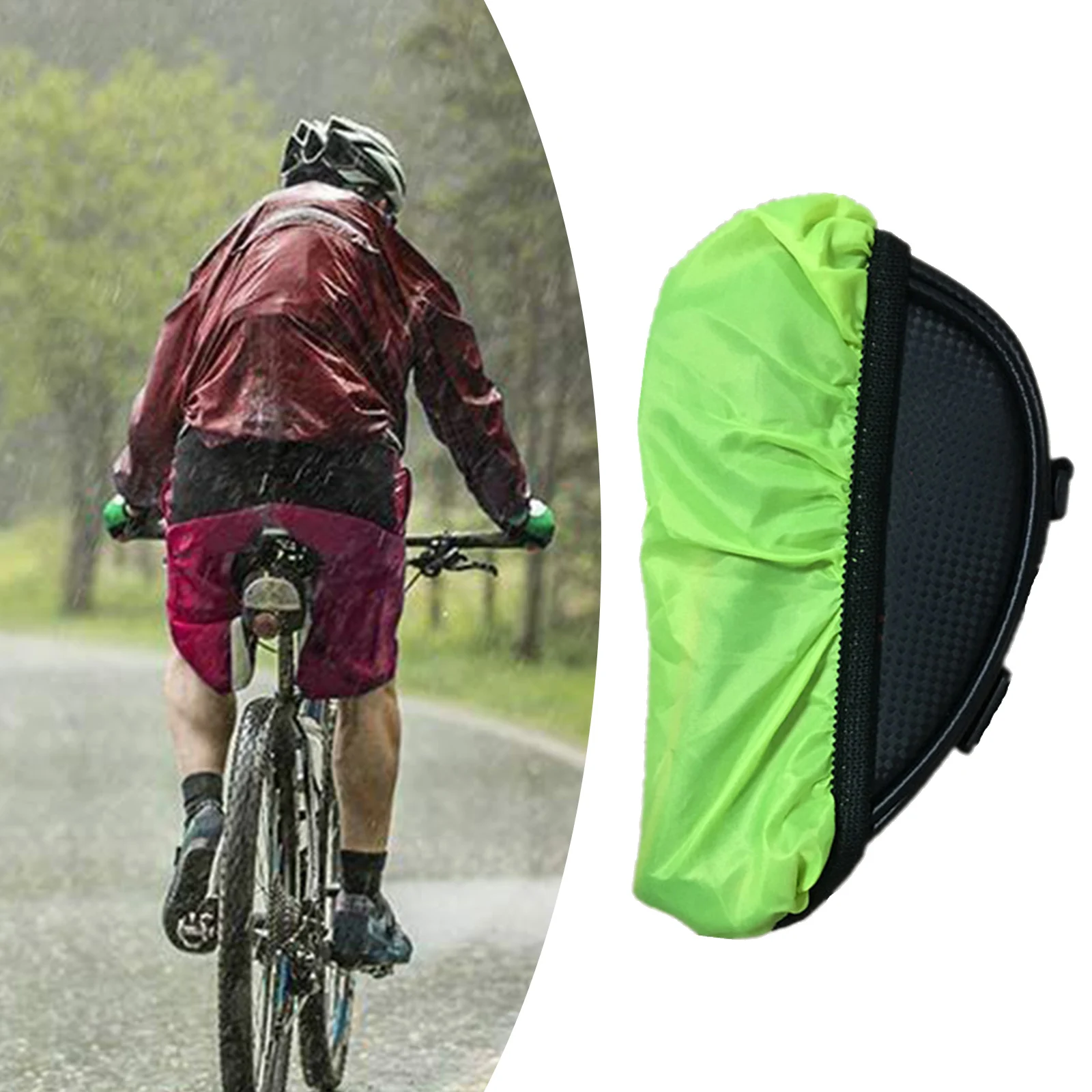 

Waterproof Coating Inside To Protect Your Luggage From Rain Rain Cover Bicycle Bag Dustproof Folded Up Lightweight