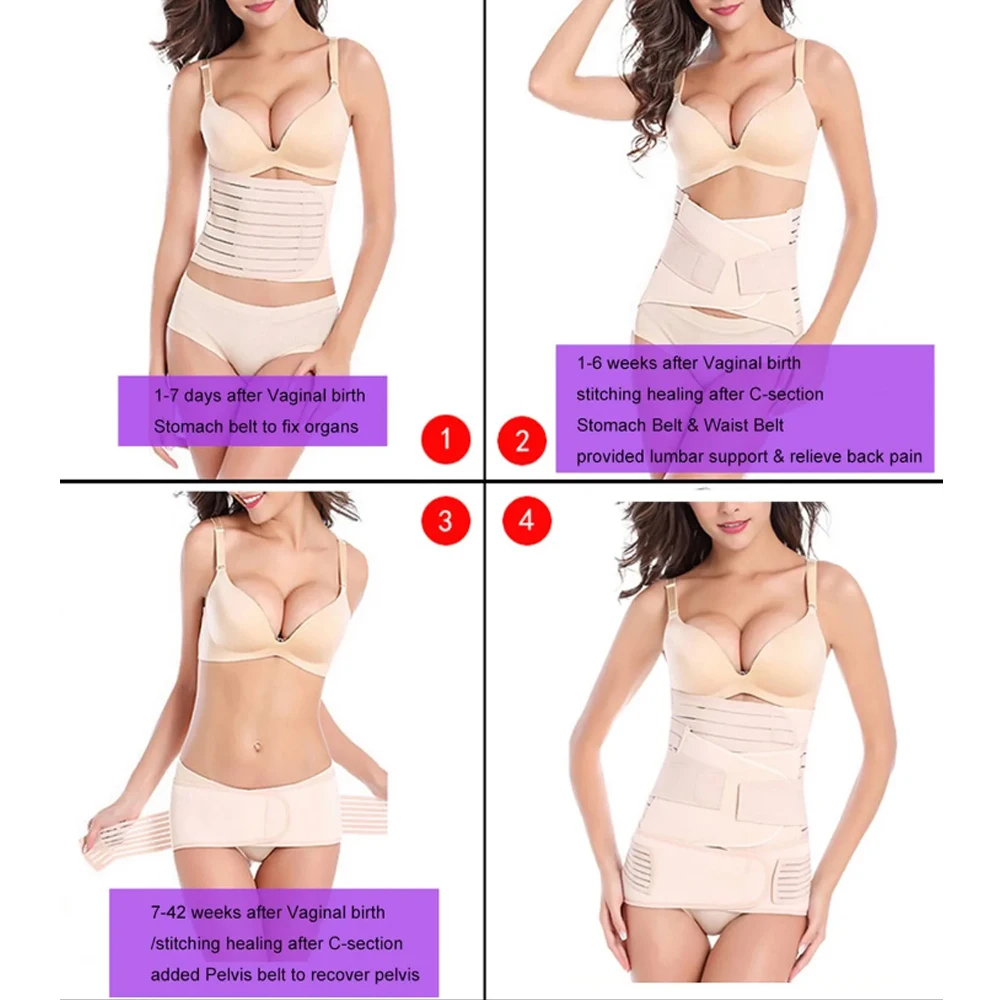 Ceinture De Soutien 3 En 1 Pour Le Ventre, L'abdomen, Le Bassin,  Récupération Du Corps Après L'accouchement, Corset, Ceinture De Soutien -  Lingerie - AliExpress