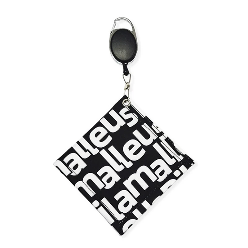 

Golf Balls Cleaning Towel With Carabiner Hook Golf Cart Wipe Cloth Cleaner For Golf Sports Water Absorption