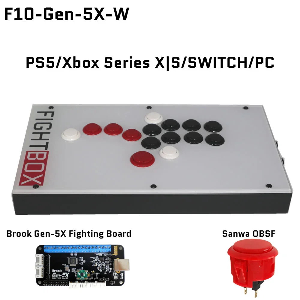 FIGHTBOX アーケードコントローラー Amazon.com: FightBox B1-PC All Button Leverless Arcade Fight