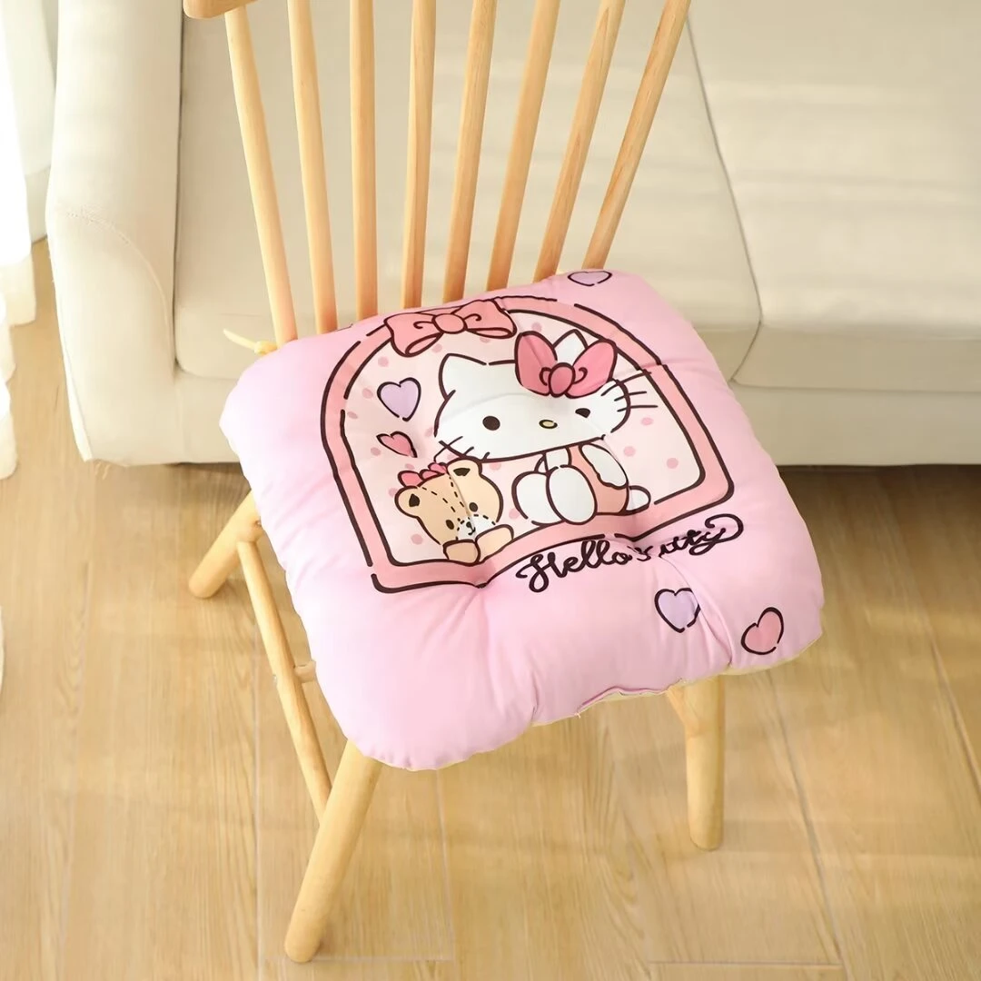 Lovely Sitting Cushion Kuromi My Melody Hello Kitty Cinnamoroll Kawaii Japanese Style Cartoon Printed Seat Cushion Chair 6