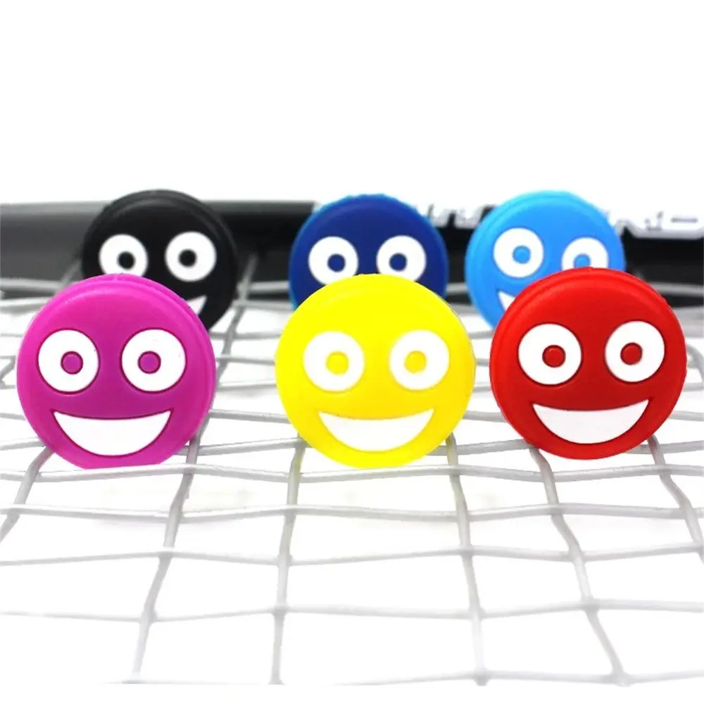 2Pcs Tennis Racket Shock Absorber Double-faced Silicone Squash Tennis Racquet Vibration Dampeners