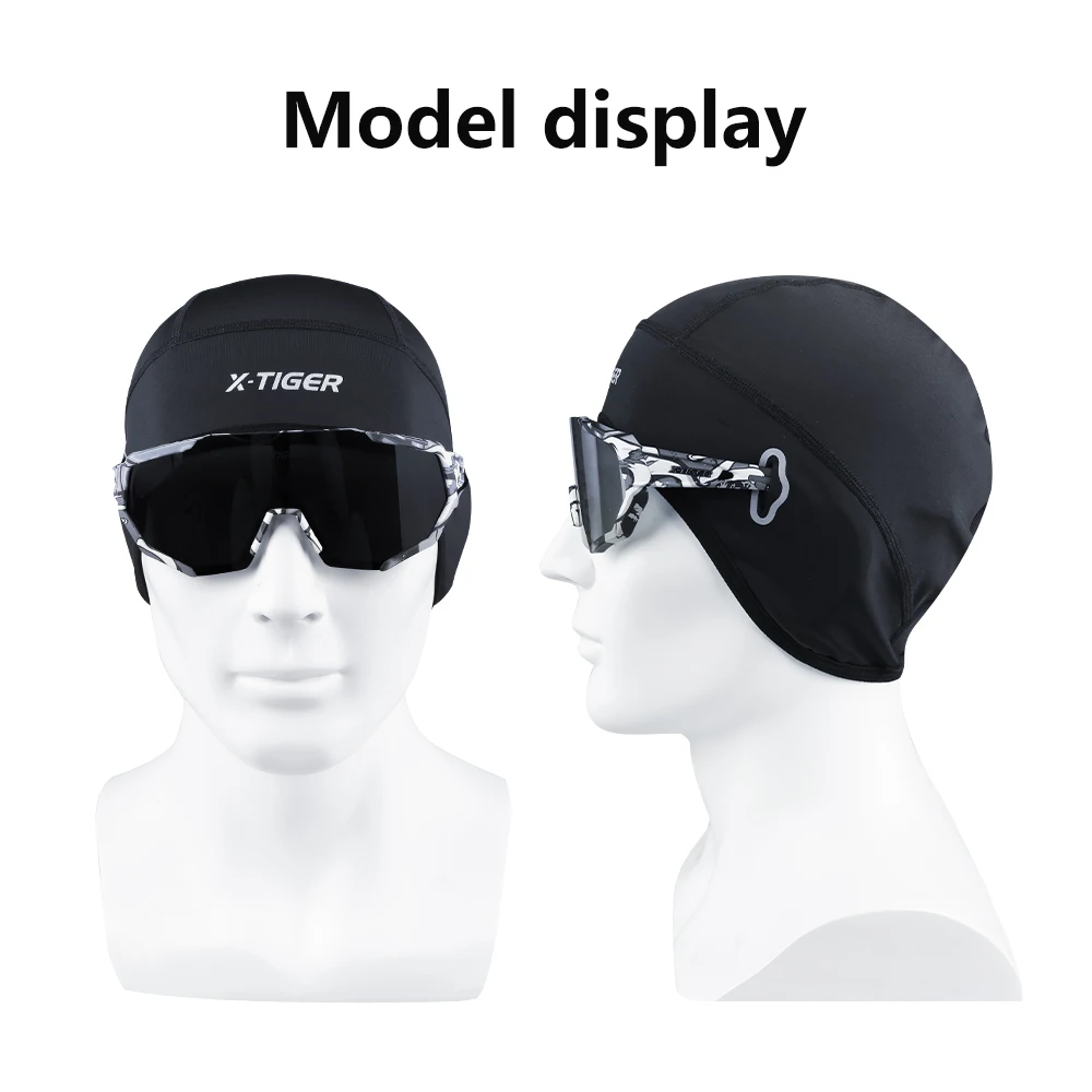 Cycling headwear X-TIGER Cycling Cap for Windproof Sun UV Protection Ski Running Motocycle Riding