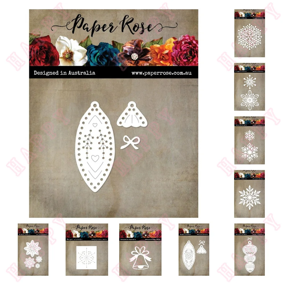 

Christmas Metal Cutting Dies Bells And Different Snowflake Patterns Scrapbook Diary Decoration Embossing Template DIY Knife Mold