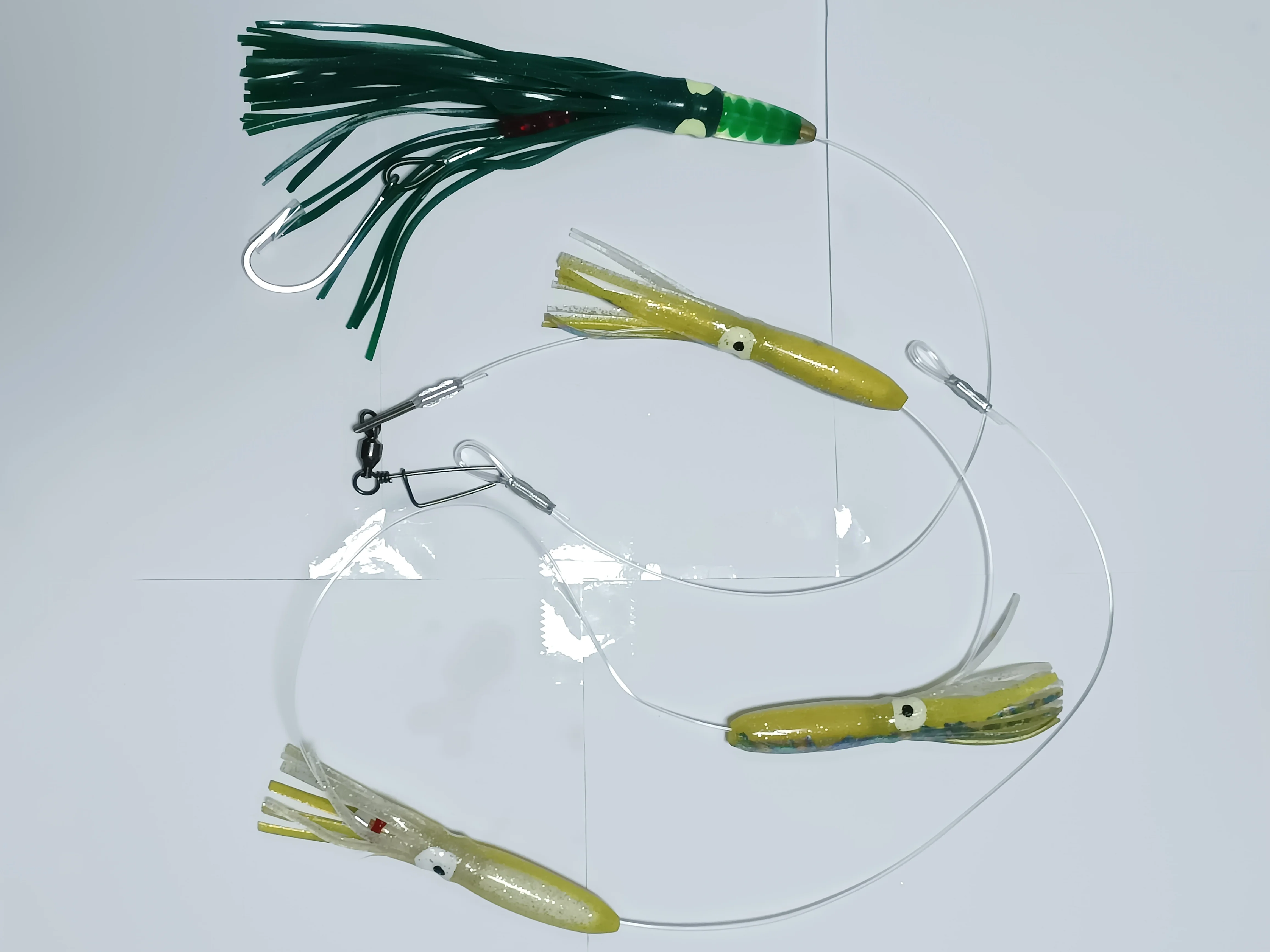 Drag angeln zug, 6 "octopus,56g(2 UNZEN) harz fisch, 2 meter lange, edelstahl KEINE 7/0 Haken, ziehen kraft 200 £, thunfisch, swordfish – Detail 4