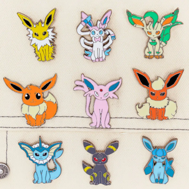 ポケモンイーブイエナメルピン、クリエイティブな漫画ピン