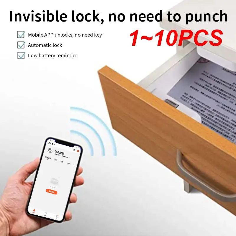 

1 ~ 10 шт., невидимый замок для шкафов