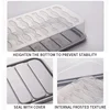 Freezer Dumpling Box Food Storage Container Stackable Food Saver Box with Lid Square Plastic Single-layer Sealed Transparent Box 6