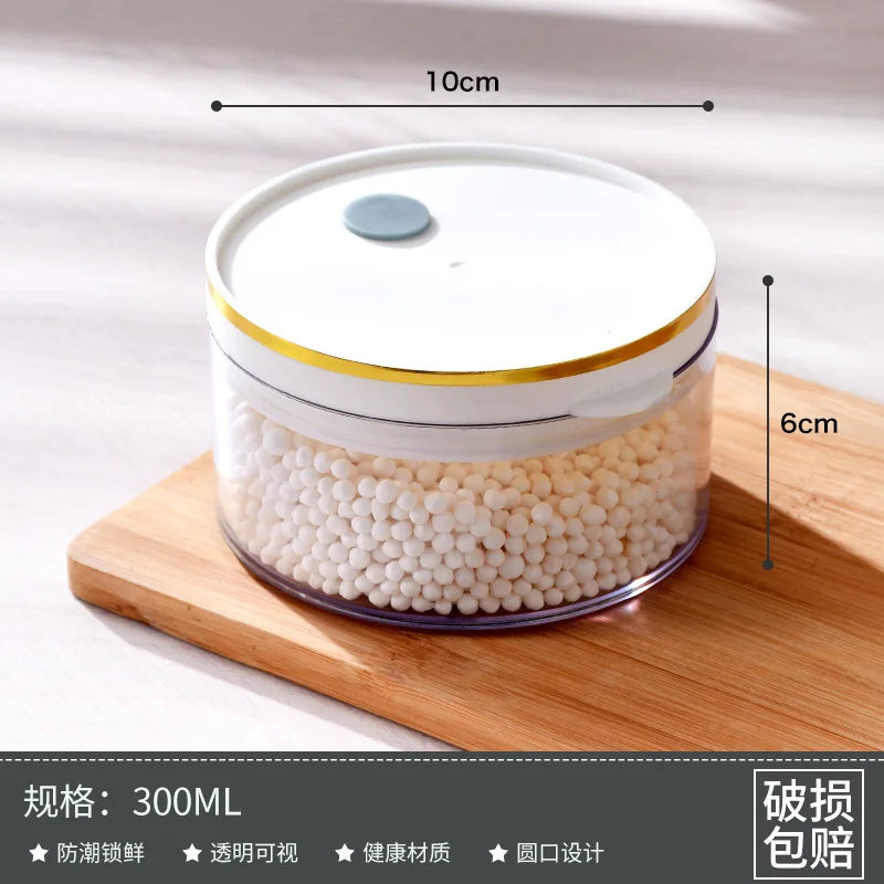 Transparent sealing storage jars for food grains and cereals storage bottles beans stale box