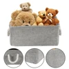 Storage Baskets for Shelves Collapsible Storage Bin Rectangular Organizer Bins with Handles Foldable Fabric Storage Box 6