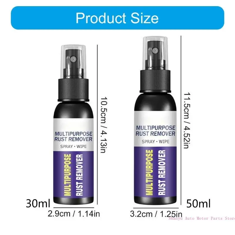 50ml/30ml Car Rust Removal Agent Rust Remover Agent for Treatments Multifunction Car Wheel Hub Converter R6FB