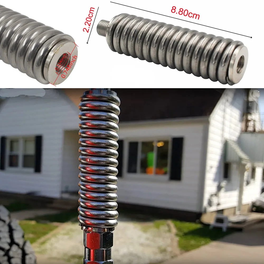 

SS-3H CB Antenna Spring Mount to fit Mobile/in-Vehicle CB Radio Antenna Mount up to 60" Long and 3/8" - 24 Threads