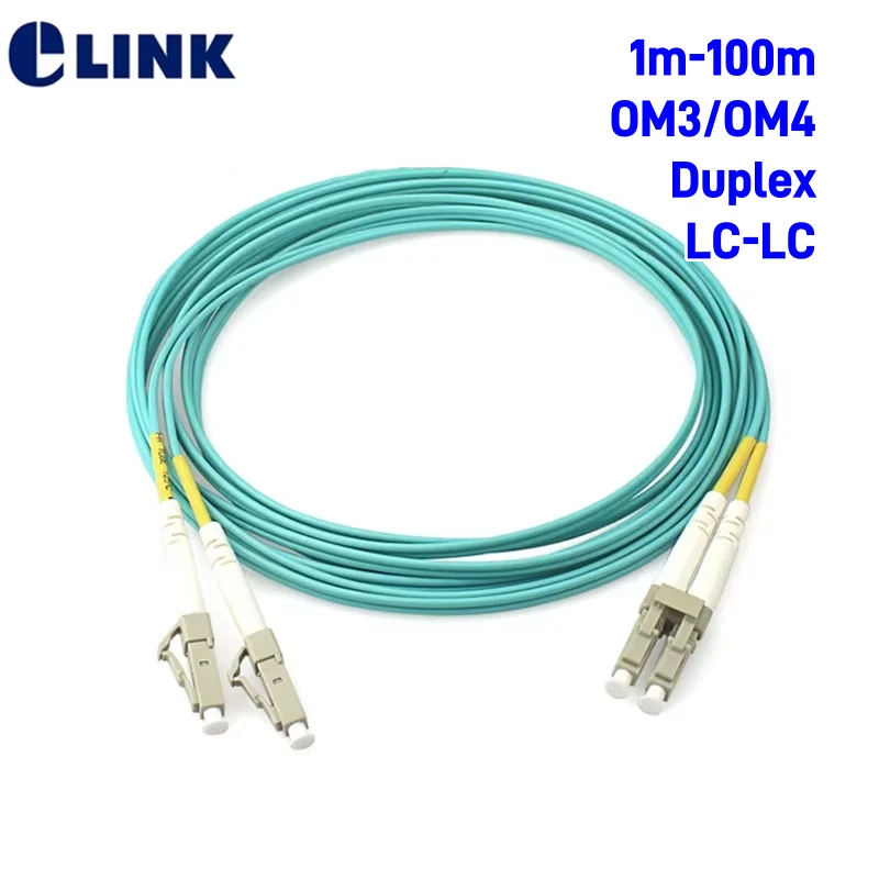 fiber patch cord LC-LC OM3 OM4 duplex 20m 30m 100m LC DX Multimode ...
