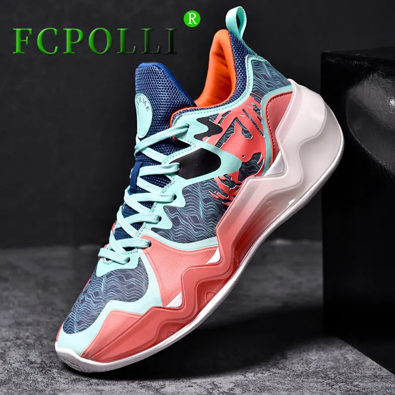 2023 New Mens Basketball Training Shoes Breathable Sport Shoes Boy High
