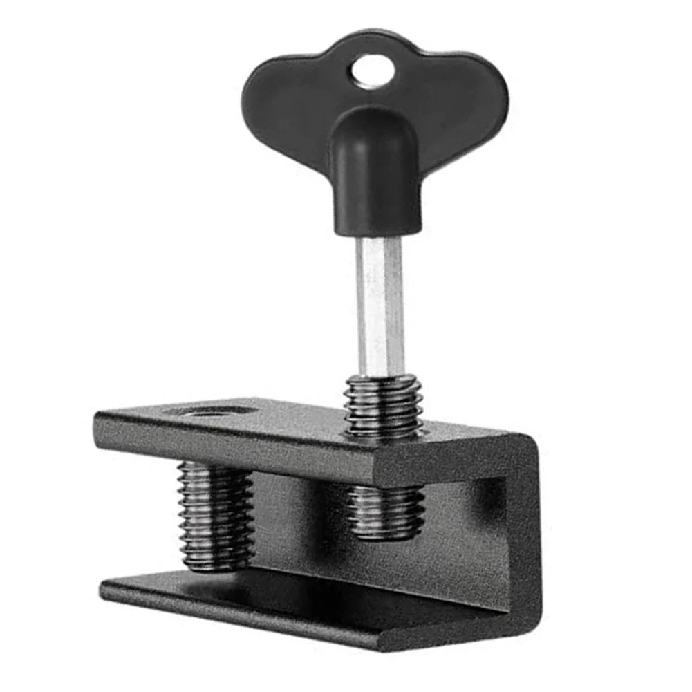 Door Frame Security Lock with Key Wrench Window Limit Stop Locks Aluminium Alloy Door Window Limiter Lock Kid/Children Guards
