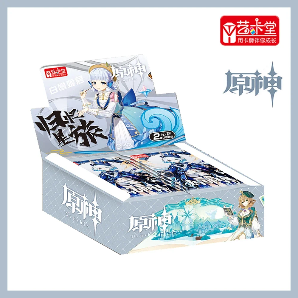 Original New Genshin Impact Cards Hidden Rare Booster Box Pvc Ssr Lovely Anime Game Collection Cards Bambini Table Toys Gifts