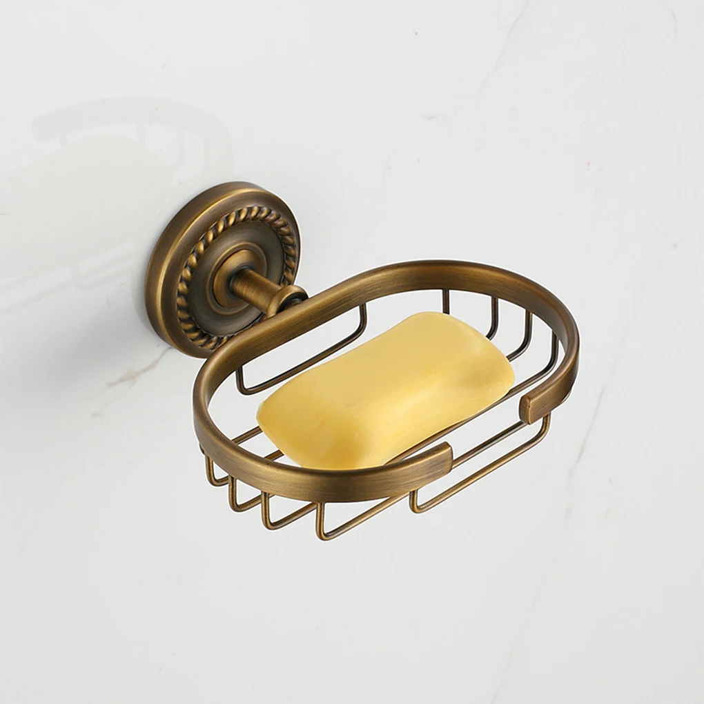 

Античная латунная цветная корзина для мыла для ванной комнаты, легкая в уходе, компактная и многофункциональная, легкая в уходе