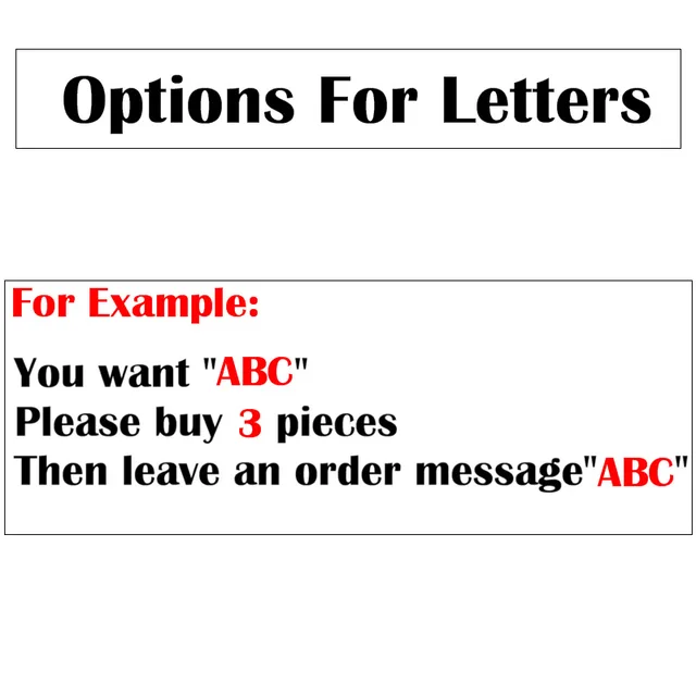Options For Letters