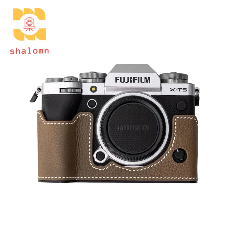 New Fuji XT5 Genuine Leather Handmade Leather Case Base Camera Bag Protective Case For Fujifilm X-T5 XT5 Camera