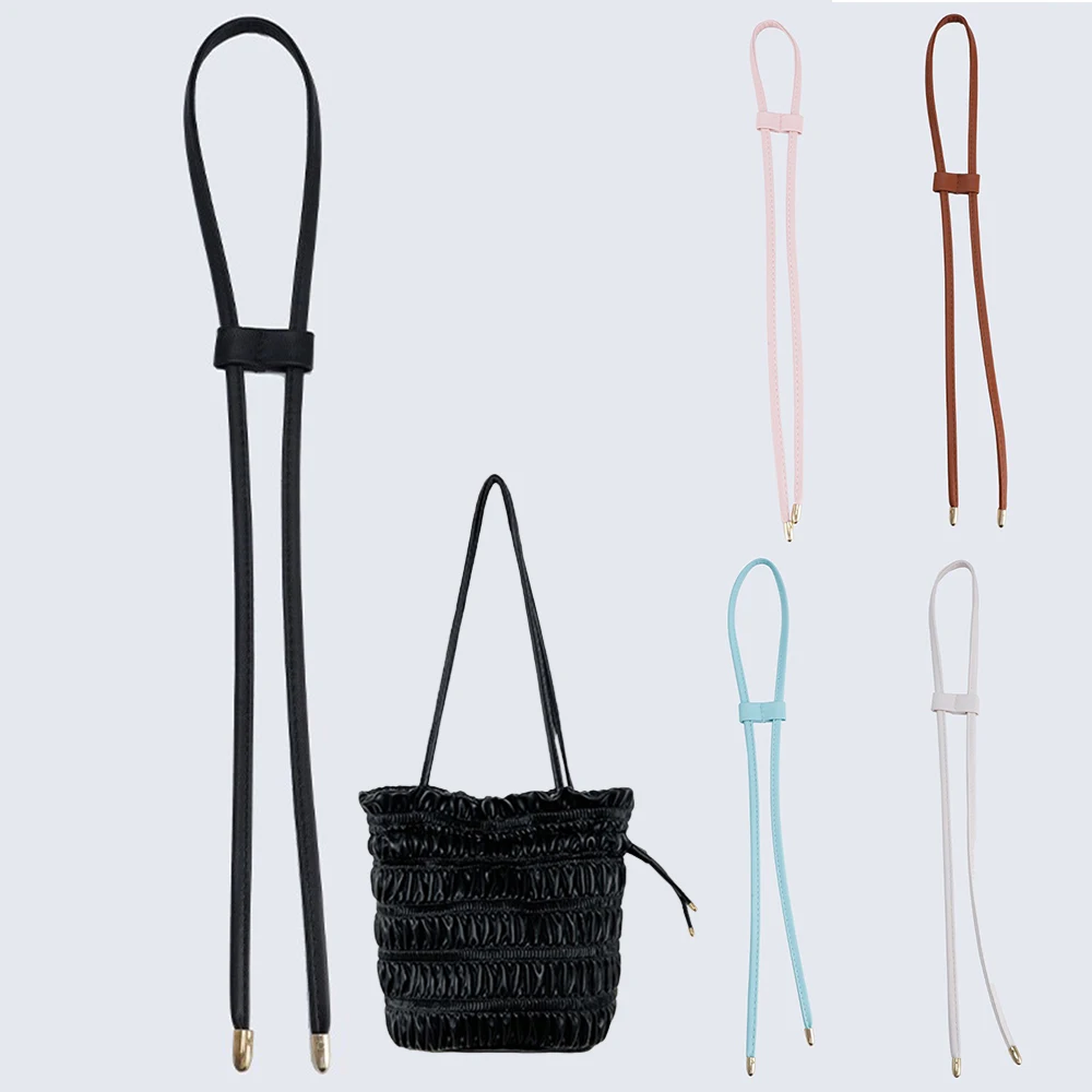 

PU Leather Women Girls Detachable Bag Strap Belt Bucket High Quality Bags Drawstring Bunches Backpack Beam Pocket Accessories