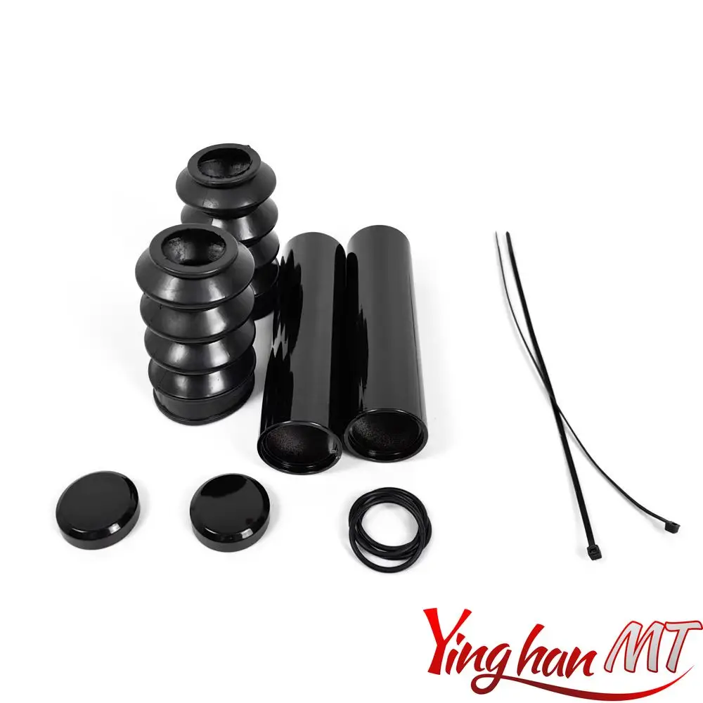 할리 스포스터 XL883 883 다리미 XL883N 슈퍼 로우 2001-2023 프론트 포크 커버, 각반 부츠 어퍼 포크 캡 세트