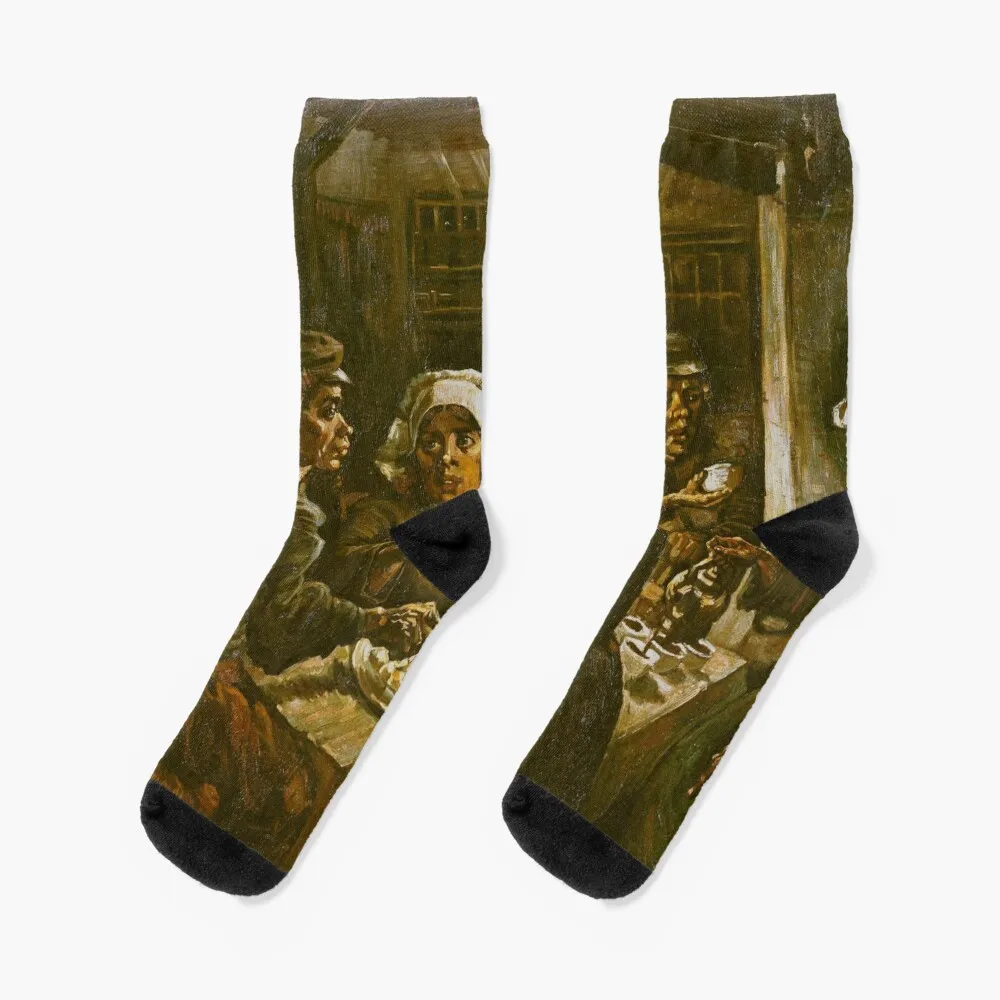 

Van Gogh Potato Eaters Socks Non-slip luxury cycling Soccer Socks Female Men's