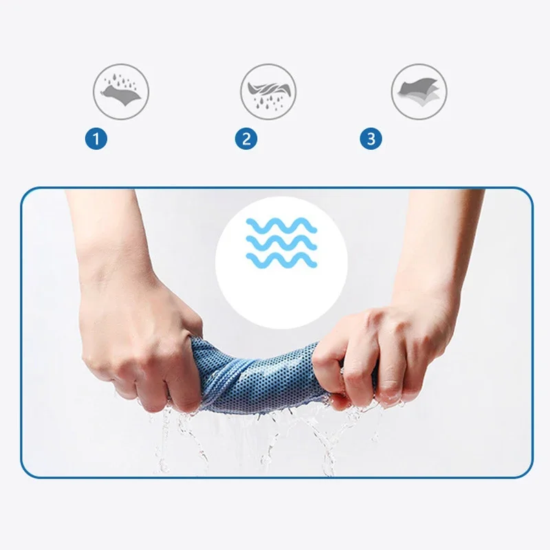 Description Picture 5 of itemCold Sports Towel Quick Drying Ice Silk Towel Sweat Absorbing Ice Cold Towel Tentacles Disposable Microfiber Ultraviolet-proof