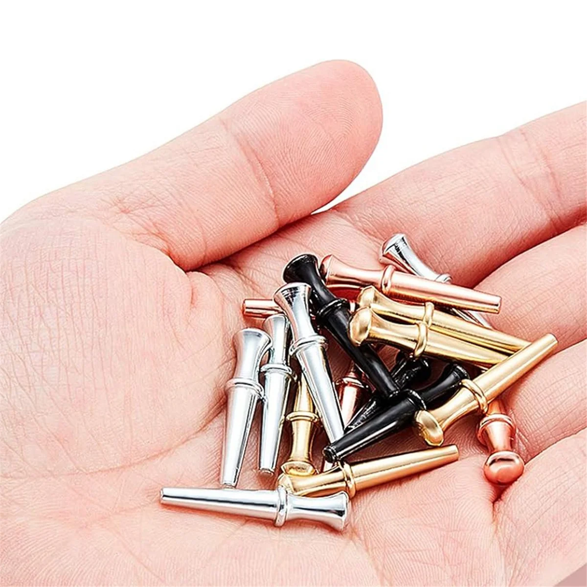 BAAU 48 Pcs Metal Cribbage Pegs Cribbage Board Pegs for 1/8 Holes Toy Game Accessories for Traditional Board Game