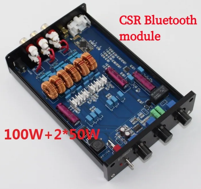 

YJ-TPA3116 2,1 Bluetooth Class D HIFI Домашний Настольный аудиоусилитель 100 Вт + 2*50 Вт