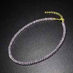 Elegant Black Beaded Choker Necklace for Women - Fashion Jewelry 2023 (Pink)