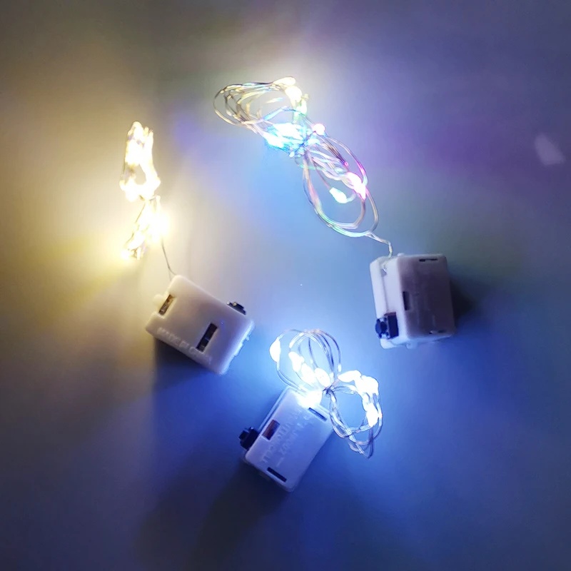 Enchanting LED Copper Wire Fairy Lights - Battery Powered String for DIY Decor and Festive Celebrations