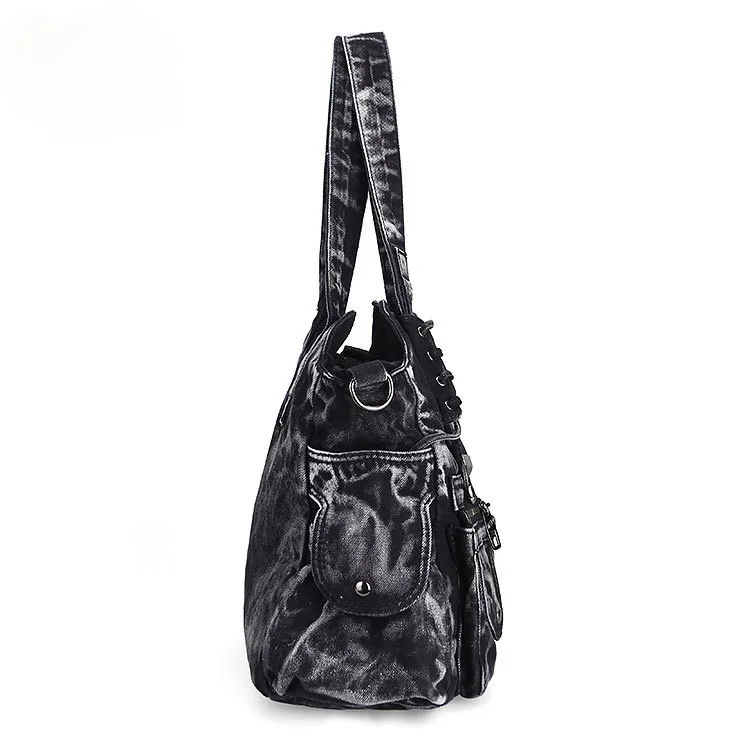 Handbag Casual Denim Bag Women Shoulder Bag Jeans Multiple