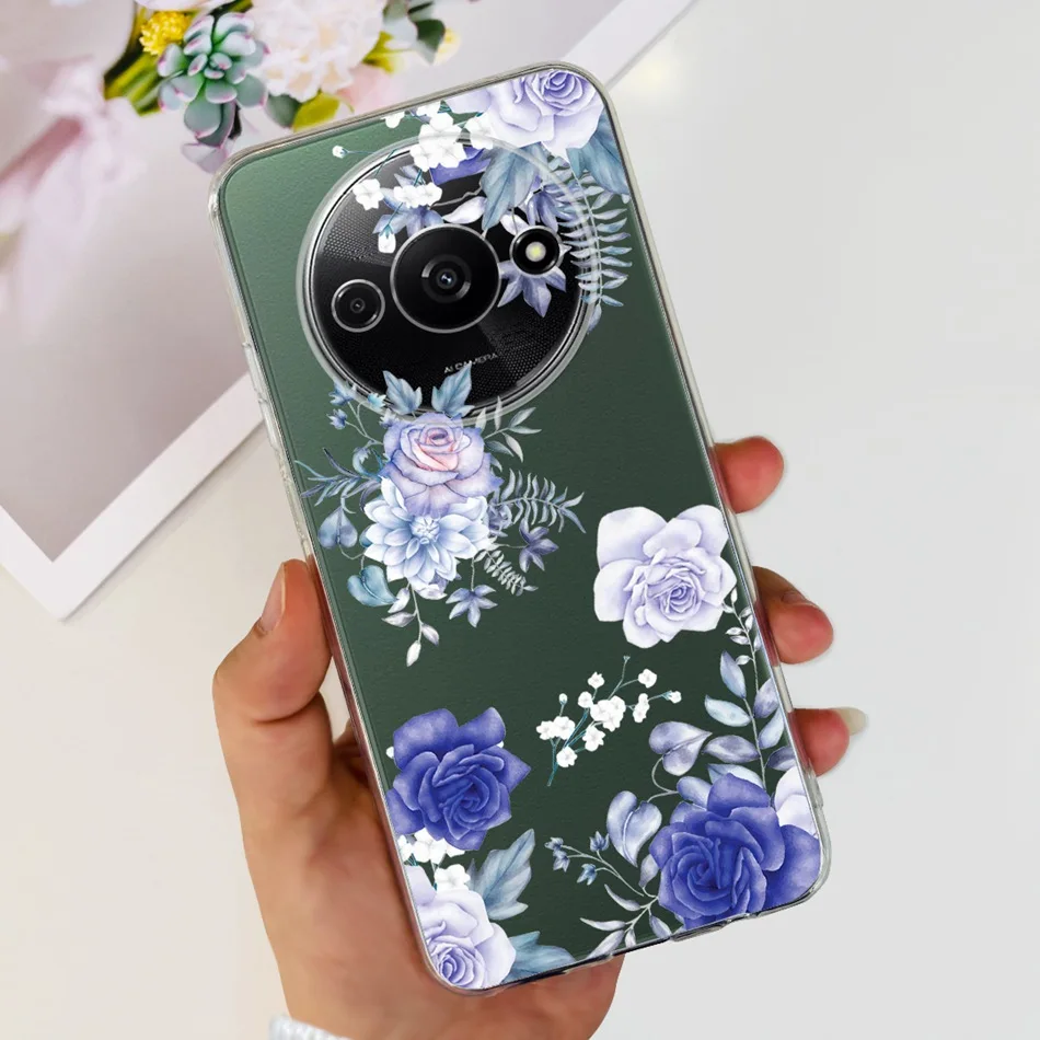 Elegant Printing Soft Silicone Clear TPU Slim Phone Case