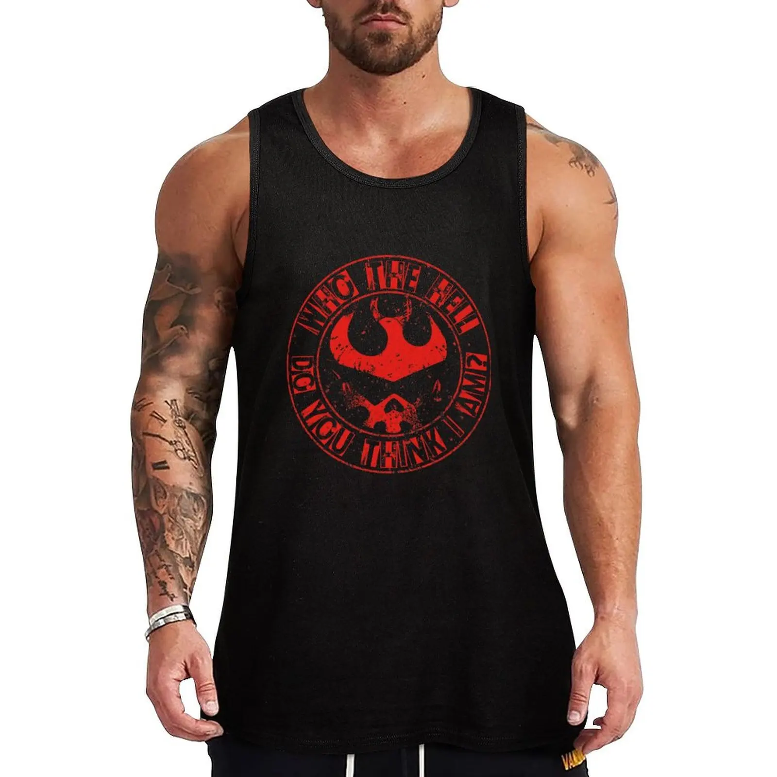 

Who The Hell Do You Think I Am Tank Top Men's t-shirt man vest