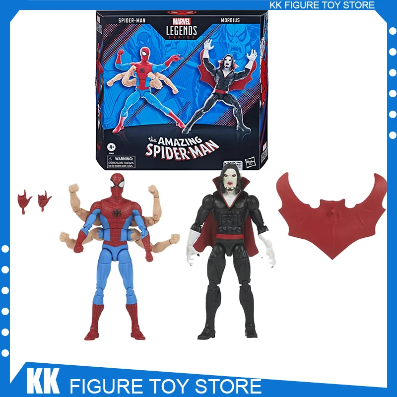 

Marvel Legends Anime Figure Six Arms Spiderman&Morbius 2-Pack Action Figure Statue Collection Model Doll Toy Gift 6-Inch