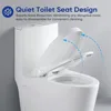 One Piece Toilet,  Elongated Dual Flush Toilet with 15.5"W Soft Closing Seat, 17" Comfort Height Seat,  Toilets for Bathroom 5