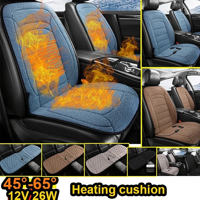 12V/24V 26W Car Seat Heating Cover 2-level Heated Seats Cushion Universal  Soft Plush Front Rear Automobiles Interior Accessories - AliExpress