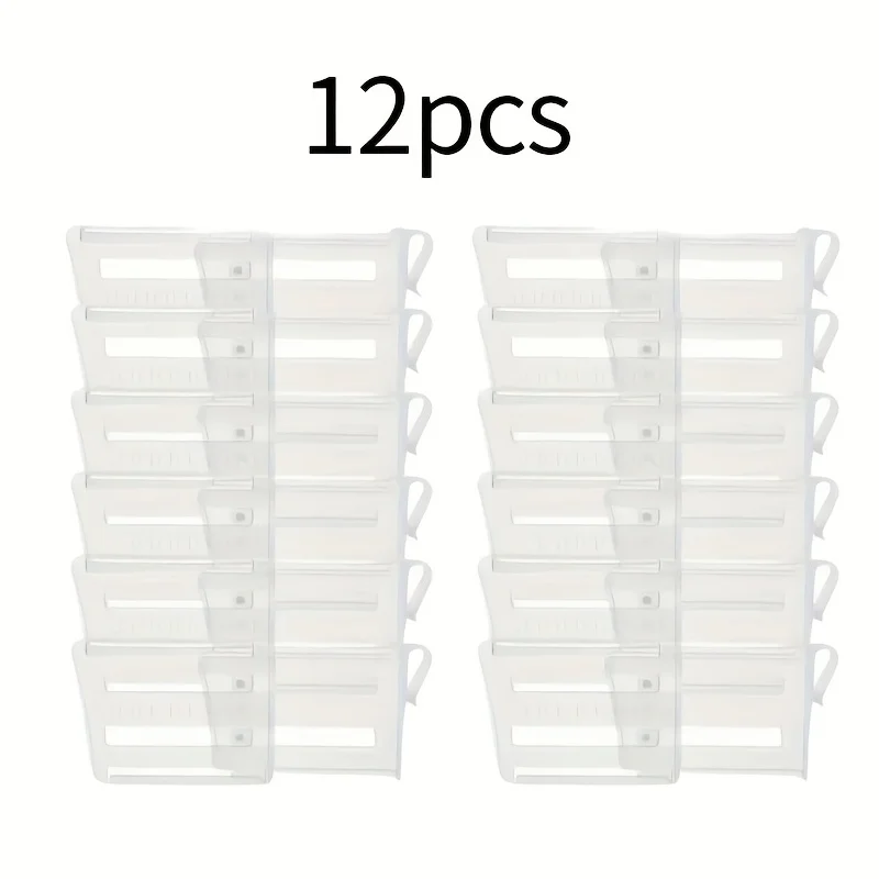 6/12 Adjustable Refrigerator Space Divider - Expandable Drink and Sauce Organizer - Maximize Fridge Storage, Neatly Arrangeds