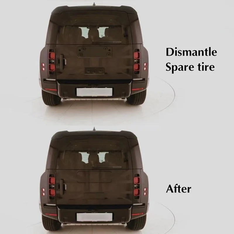 랜드로버 디펜더 90/110 L663 2020 트렁크 휠 커버 장식 플레이트, 타이어 커버 플레이트 액세서리