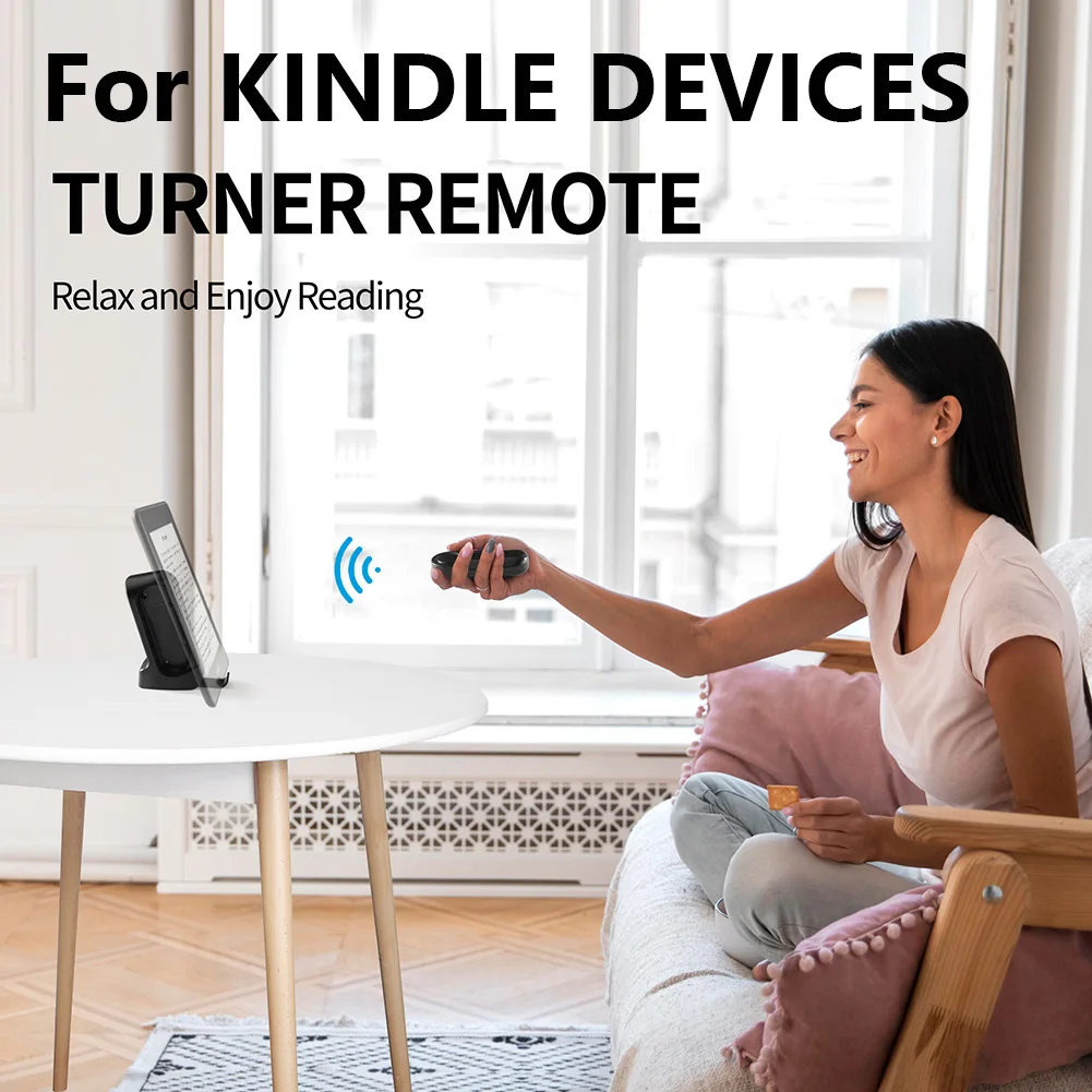 RF Remote Control Page Turner Remote Photo and Video Page Turner Clicker Page Turner for Kindle Paperwhite Oasis Kobo EReaders
