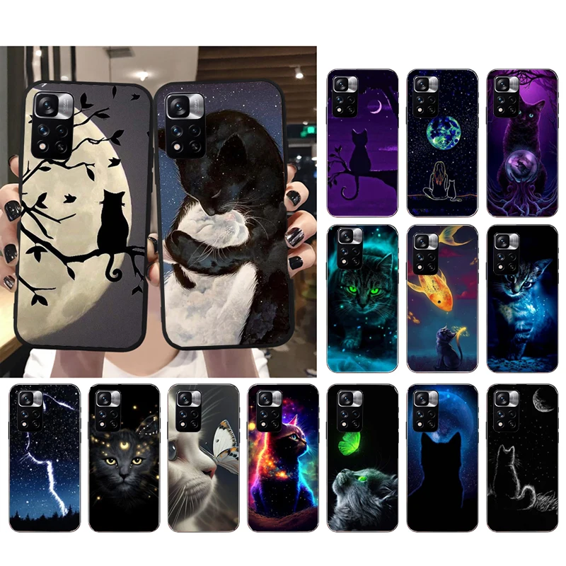 

Love Cute Cat Phone Case for Xiaomi Redmi Note 12 Pro 11S 11 10 Pro 10S Note 12R 12S 12 ProPlus Redmi 10 Shell Funda