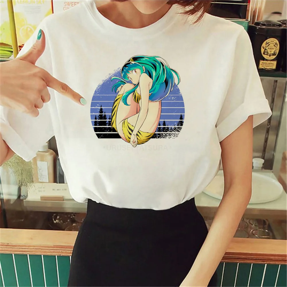 

Urusei Yatsura t-shirts women streetwear top girl graphic streetwear harajuku clothes
