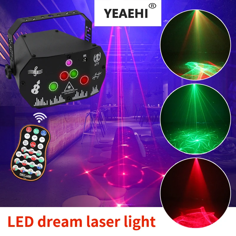 Led Dj Laser Party Light Northern Lights Aurora Pattern Usb Strobe Laser  Lights 98 Pattern For Club Xmas Birthday Stage Project